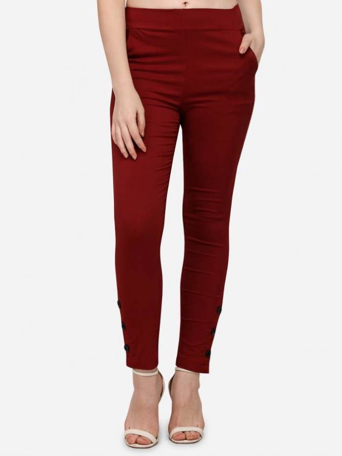 Swara Plain Streachble Casual Regular Wear Designer Pant Collection
